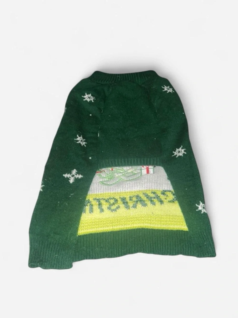 Green Christmas Kermit Dog Sweater